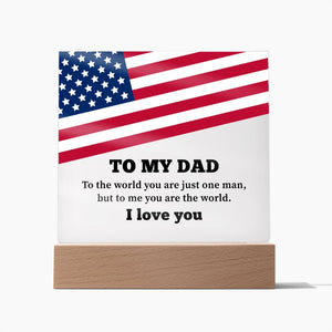 Dad Acrylic Square Template-Jewelry-Wooden Base-1-Chic Pop