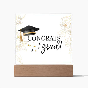 Congrats grad!-Jewelry-Wooden Base-1-Chic Pop