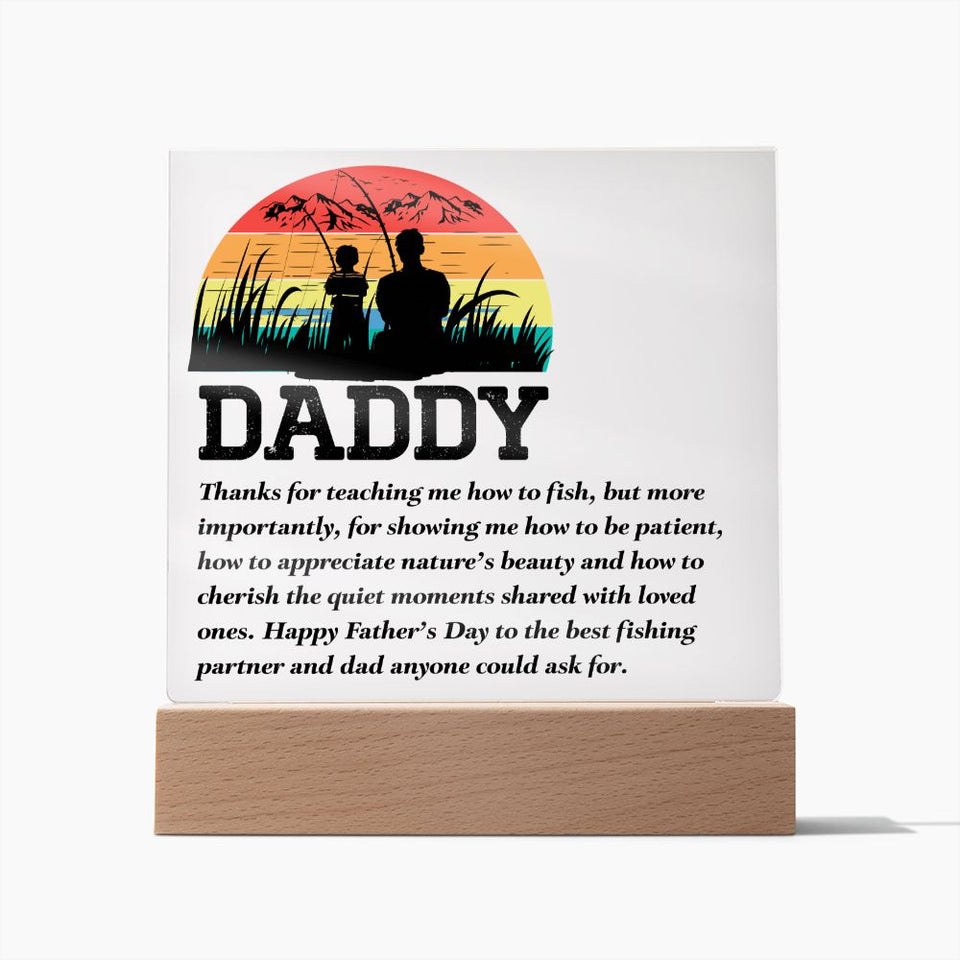 Fishing Dad-Jewelry-Wooden Base-1-Chic Pop