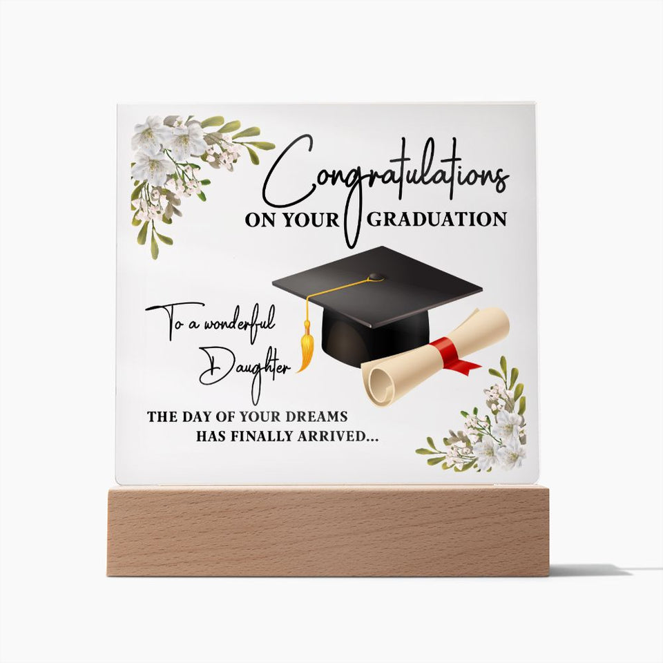 Congratulations On Your Graduation-Jewelry-Wooden Base-1-Chic Pop