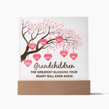 Grandchildren The Greatest Blessing-Jewelry-Wooden Base-1-Chic Pop