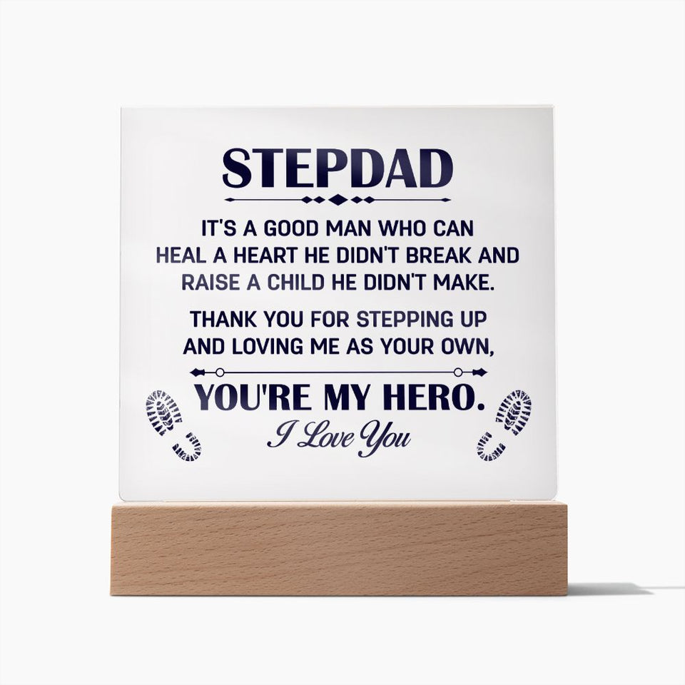 Stepdad It's A Good Man Who Can Heal A Heart He Didn't Break-Jewelry-Wooden Base-1-Chic Pop