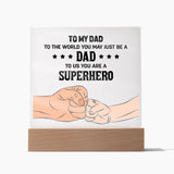 To My Dad To The World You May Just Be A Dad-Jewelry-Wooden Base-1-Chic Pop