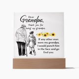 Grandpa Acrylic Square Template-Jewelry-Wooden Base-1-Chic Pop