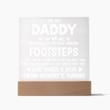 To My Daddy Acrylic Square Template-Jewelry-Wooden Base-1-Chic Pop