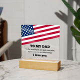 Dad Acrylic Square Template-Jewelry-Wooden Base-2-Chic Pop