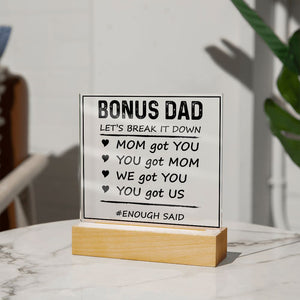 Bonus dad-Jewelry-Acrylic Square with LED Base-4-Chic Pop