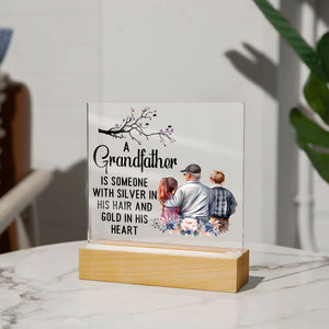 A grandfather is someone-Jewelry-Acrylic Square with LED Base-4-Chic Pop