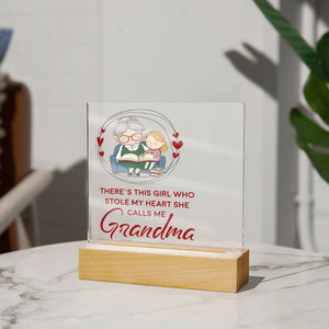 Grandma Acrylic Square Template-Jewelry-Wooden Base-2-Chic Pop