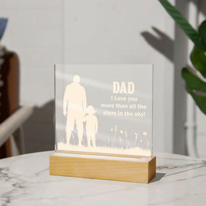 Dad I Love You more Than All-Jewelry-Acrylic Square with LED Base-10-Chic Pop