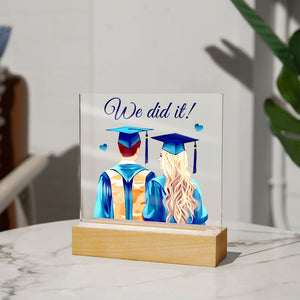 Graduation Gift-Jewelry-Acrylic Square with LED Base-4-Chic Pop