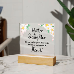 Mother and Daughter-Jewelry-Acrylic Square with LED Base-4-Chic Pop