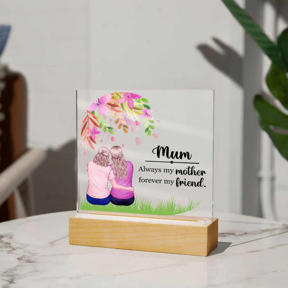 Mum Always My Mother-Jewelry-Wooden Base-2-Chic Pop