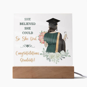 To The Graduate Acrylic Square Template-Jewelry-Wooden Base-3-Chic Pop