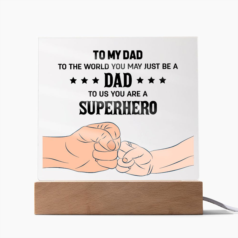 To My Dad To The World You May Just Be A Dad-Jewelry-Wooden Base-3-Chic Pop