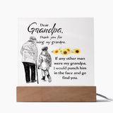 Grandpa Acrylic Square Template-Jewelry-Wooden Base-3-Chic Pop