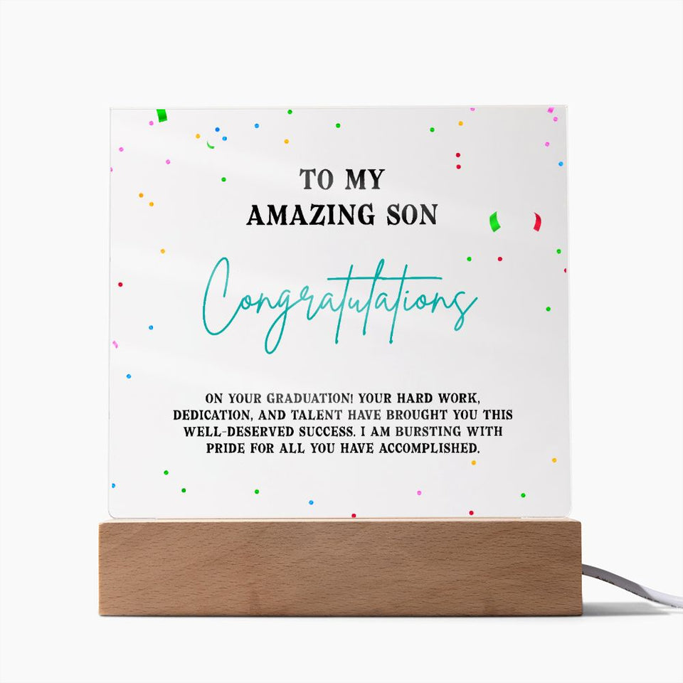 To my amazing son-Jewelry-Wooden Base-3-Chic Pop