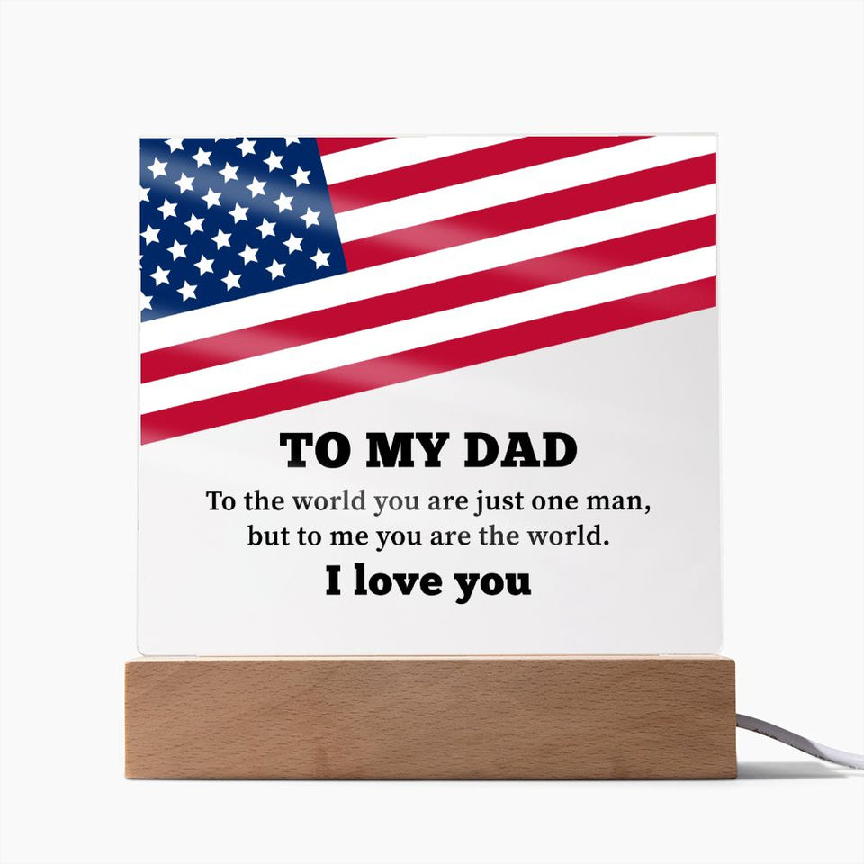 Dad Acrylic Square Template-Jewelry-Wooden Base-3-Chic Pop