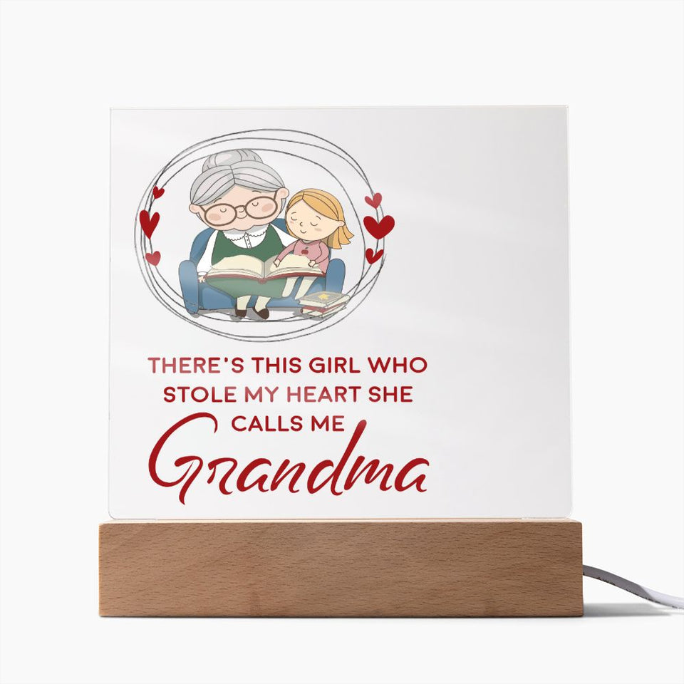 Grandma Acrylic Square Template-Jewelry-Wooden Base-3-Chic Pop