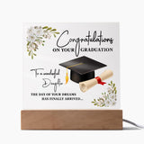 Congratulations On Your Graduation Acrylic Square Template-Jewelry-Wooden Base-3-Chic Pop