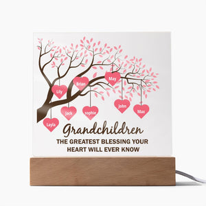 Grandchildren The Greatest Blessing-Jewelry-Wooden Base-3-Chic Pop