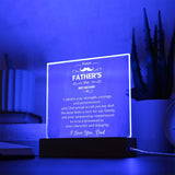 I admire your strength, courage-Jewelry-Acrylic Square with LED Base-4-Chic Pop