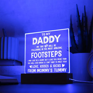 To My Daddy-Jewelry-Acrylic Square with LED Base-4-Chic Pop