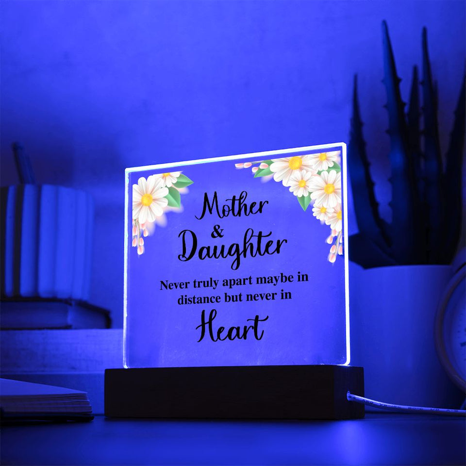 Mother and Daughter-Jewelry-Acrylic Square with LED Base-4-Chic Pop