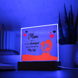 Mom I'm So Grateful That You're In My Life-Jewelry-Acrylic Square with LED Base-4-Chic Pop