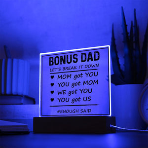 Bonus dad-Jewelry-Acrylic Square with LED Base-4-Chic Pop