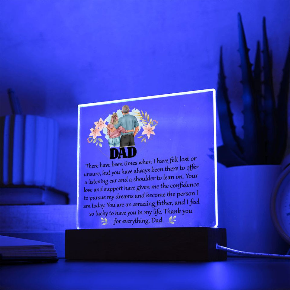 Dad There have been-Jewelry-Acrylic Square with LED Base-4-Chic Pop