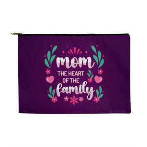 Mom - the heart of the family - Large-Jewelry-Black Zipper-3-Chic Pop