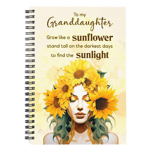 Spiral Notebook - For Granddaughter-Jewelry-Ruled Line Paper-1-Chic Pop