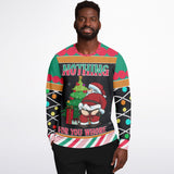 “Nothing for You” Naughty Santa Christmas-Athletic Sweatshirt - AOP-XS-9-Chic Pop