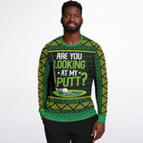 Are You Looking at My Putt?-Athletic Sweatshirt - AOP-XS-9-Chic Pop