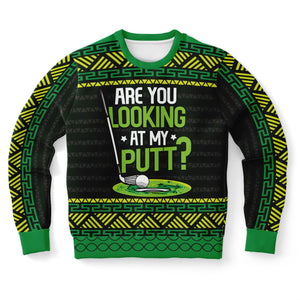 Are You Looking at My Putt?-Athletic Sweatshirt - AOP-XS-1-Chic Pop