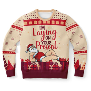 I’m Laying On Your Present Christmas-Athletic Sweatshirt - AOP-XS-1-Chic Pop