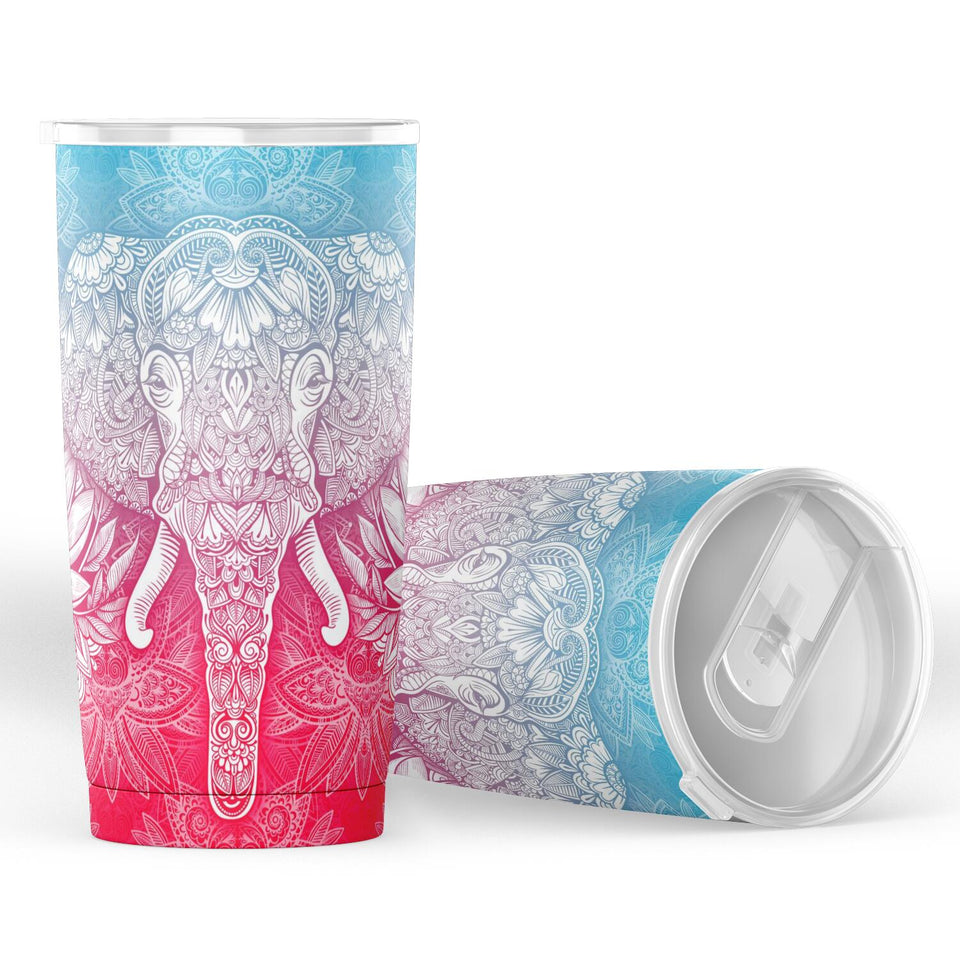 Mandala Elephant-20oz Tumbler - AOP-20oz-4-Chic Pop