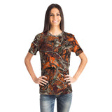 Camo Orange-T-shirt-XS-1-Chic Pop