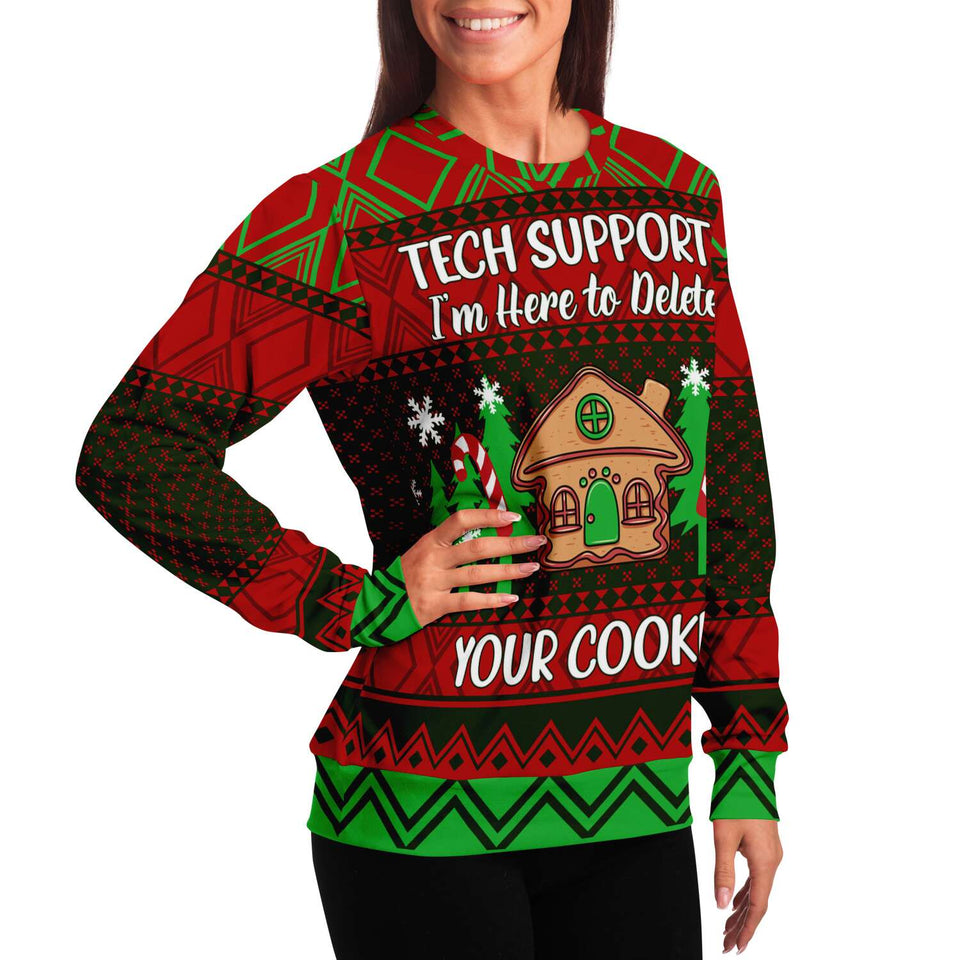 Tech Support-Fashion Sweatshirt - AOP-XS-9-Chic Pop