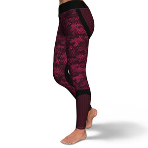 Hexagon Camo-Yoga Pants-XS-4-Chic Pop