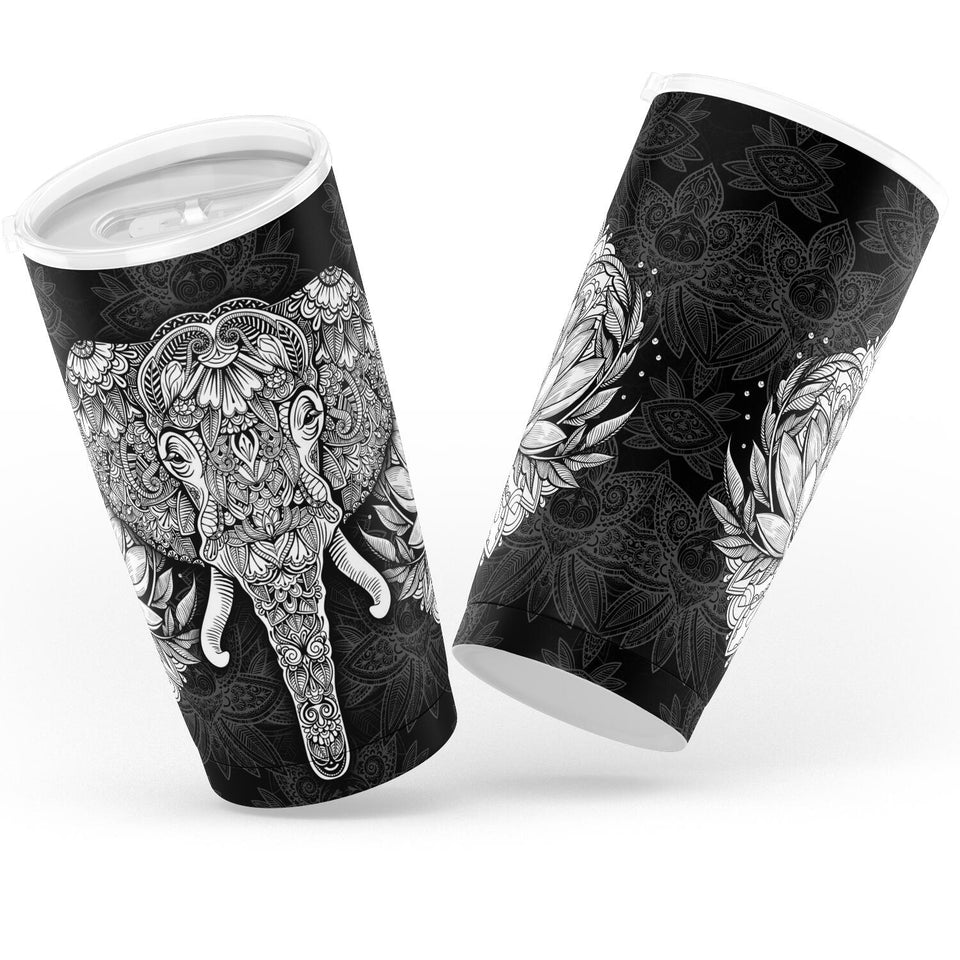 Mandala Elephant-20oz Tumbler - AOP-20oz-3-Chic Pop