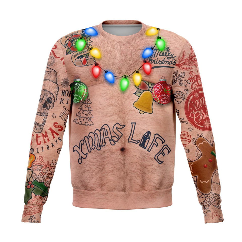 Sweatshirt - Topless Xmas Life-Fashion Sweatshirt - AOP-XS-1-Chic Pop