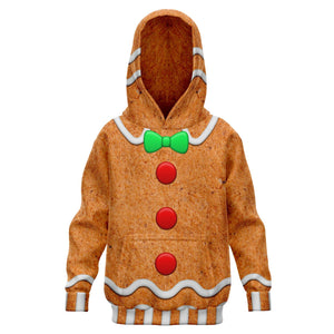 Gingerbread Kids Hoodie-Fashion Kids Hoodie - AOP-XXS - 1/2 Years-1-Chic Pop