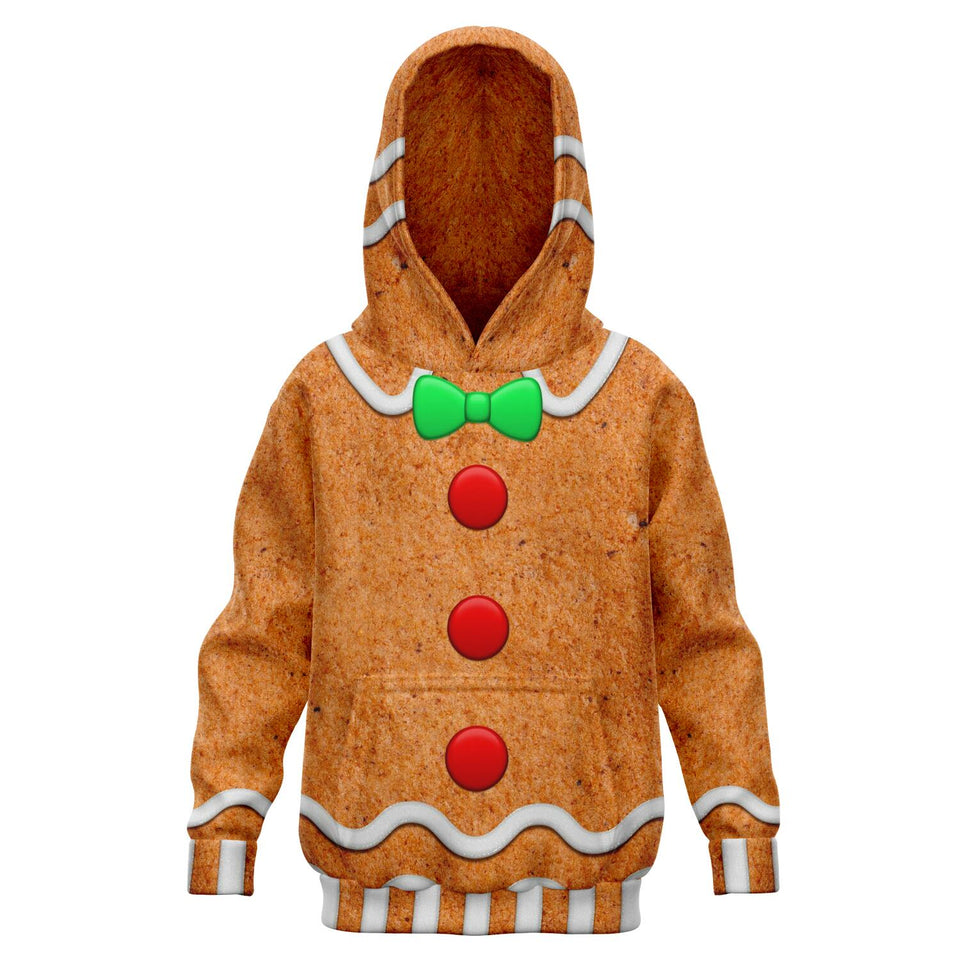 Gingerbread Kids Hoodie-Fashion Kids Hoodie - AOP-XXS - 1/2 Years-1-Chic Pop