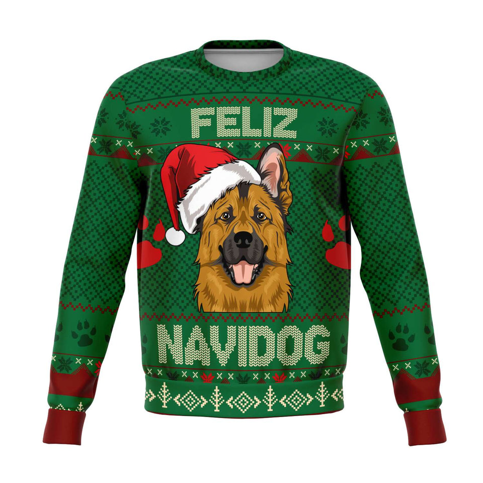 Feliz Navidog - German Shepherd-Fashion Sweatshirt - AOP-XS-1-Chic Pop