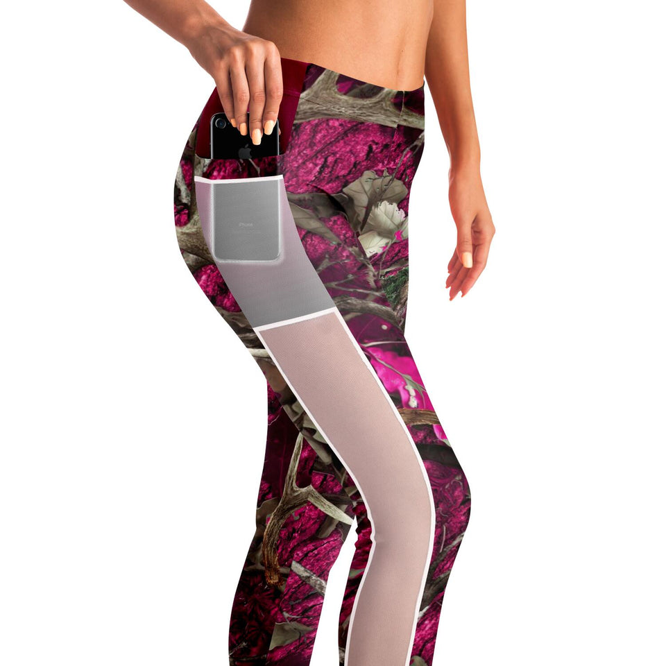 Pink Hunting - Mesh Pocket Legging All Over Print-Mesh Pocket Legging - AOP-XS-9-Chic Pop