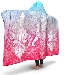 Mandala Elephant-Hooded Blanket-Adult-Premium Sherpa-3-Chic Pop