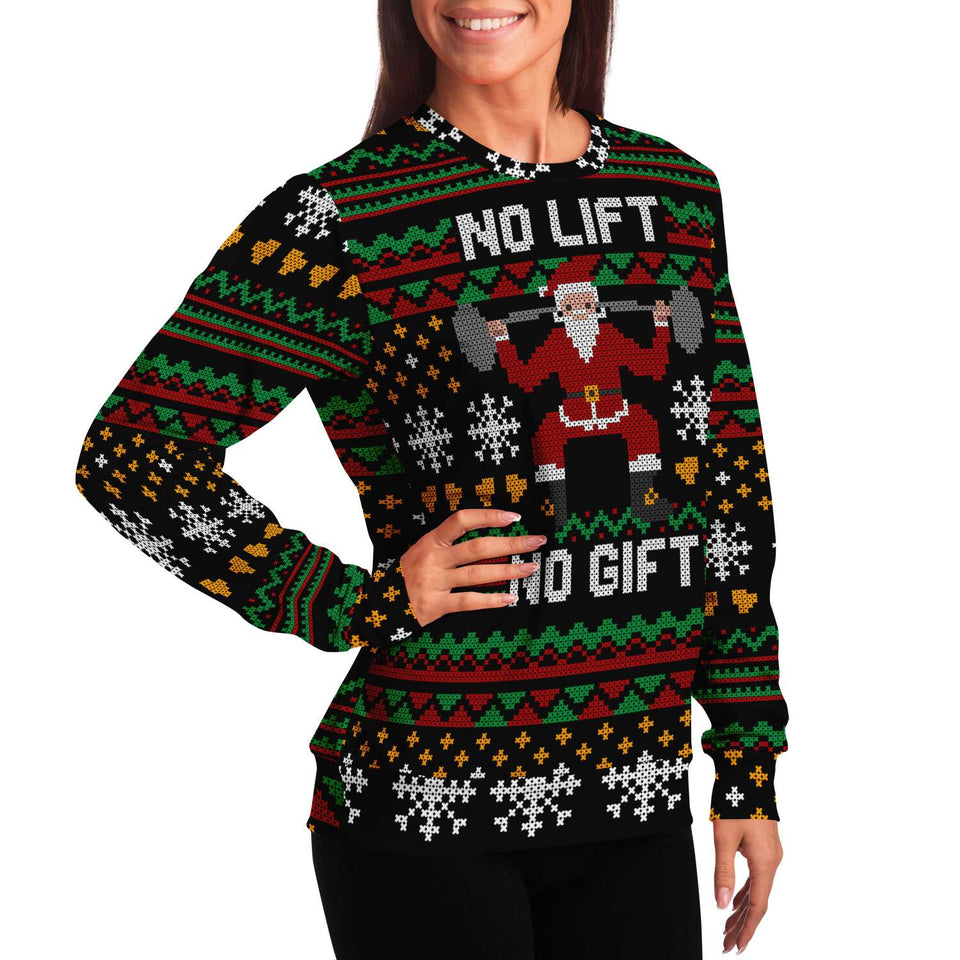 No Lift No Gift-Fashion Sweatshirt - AOP-XS-7-Chic Pop