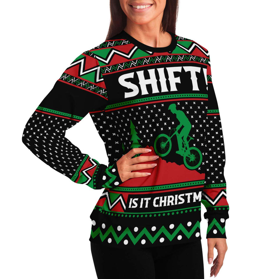 Shift It's Christmas-Fashion Sweatshirt - AOP-XS-9-Chic Pop